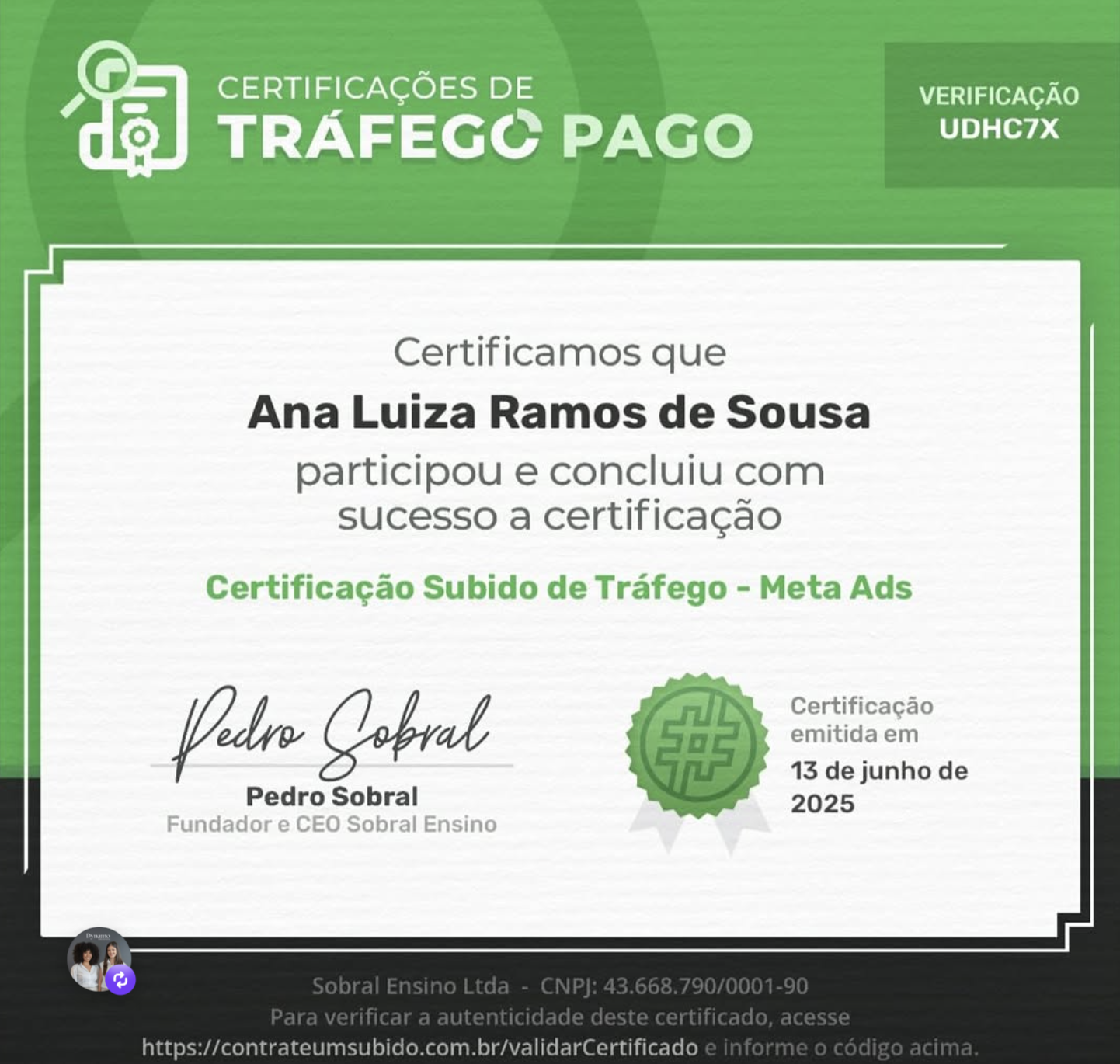 Certificação Meta Ads